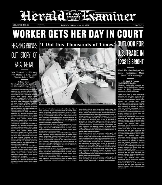 These Shining Lives - Newspaper Mastheads