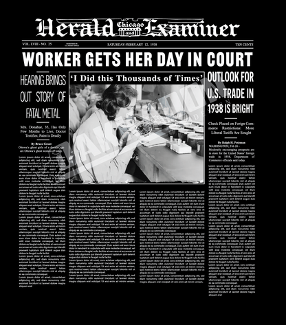 These Shining Lives - Newspaper Mastheads