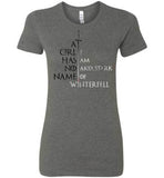A Girl Has No Name - Game of Thrones Women's Premium Tshirt