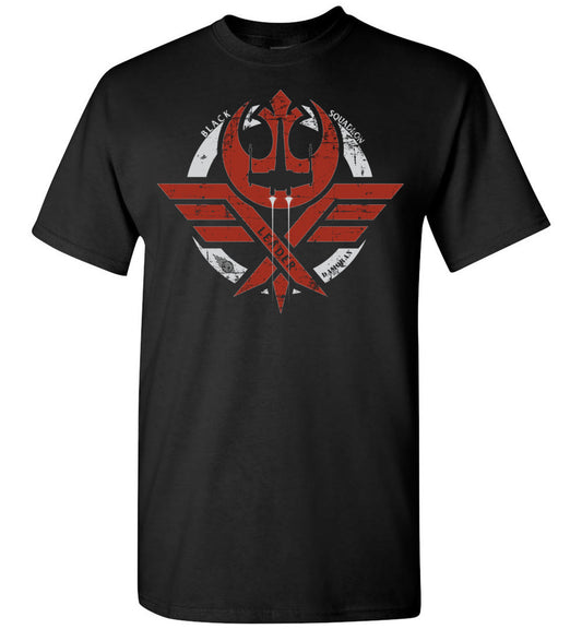 Star Wars Inspired: Black Squadron - Leader Crew Flight Shirt