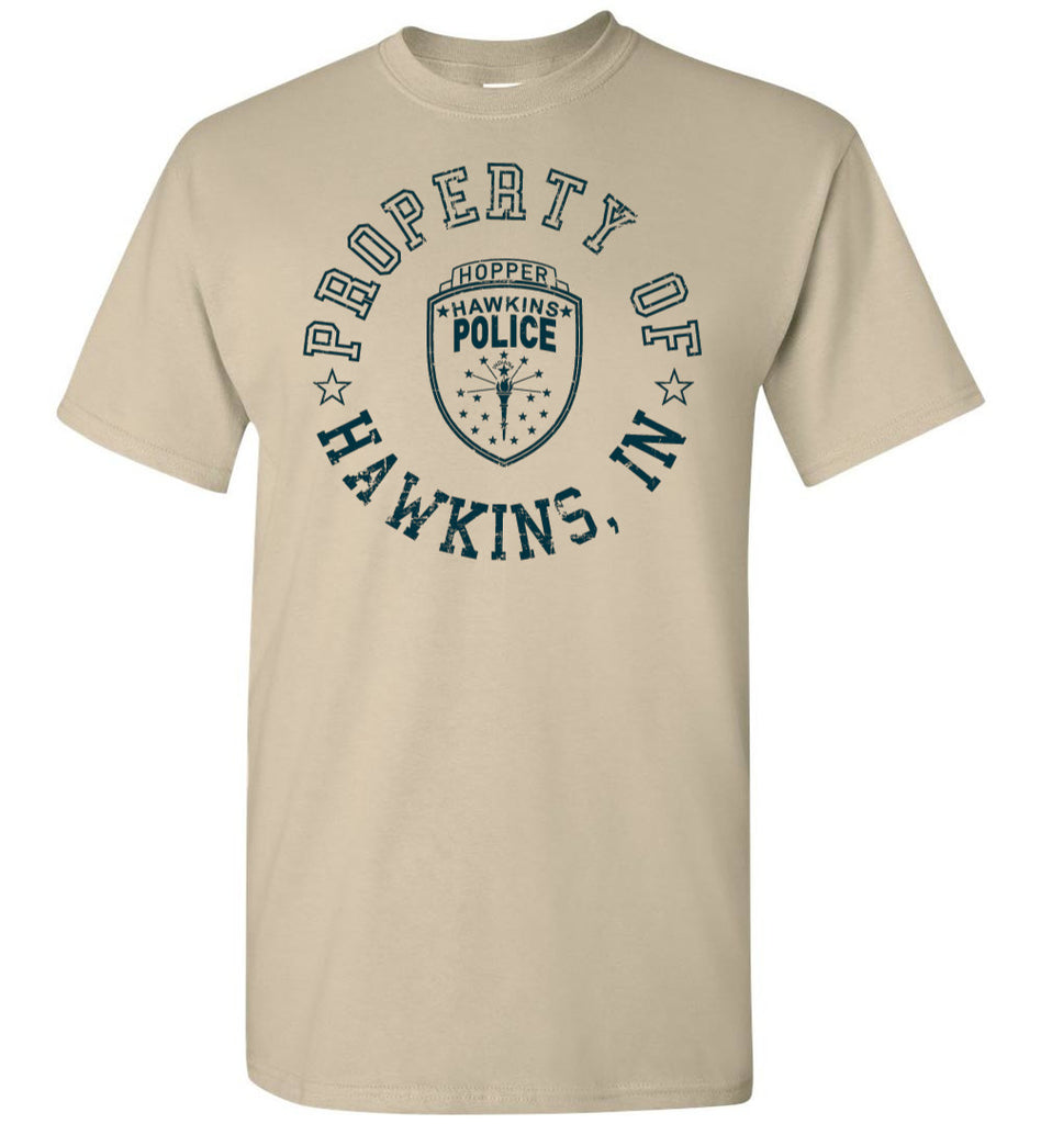 Stranger Things Inspired "Property of Hawkins Police" Shirt