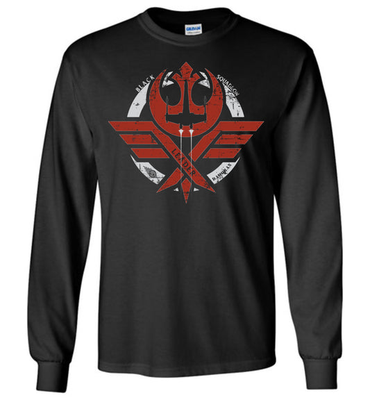 Star Wars Inspired: Black Squadron - Leader Crew Flight Shirt
