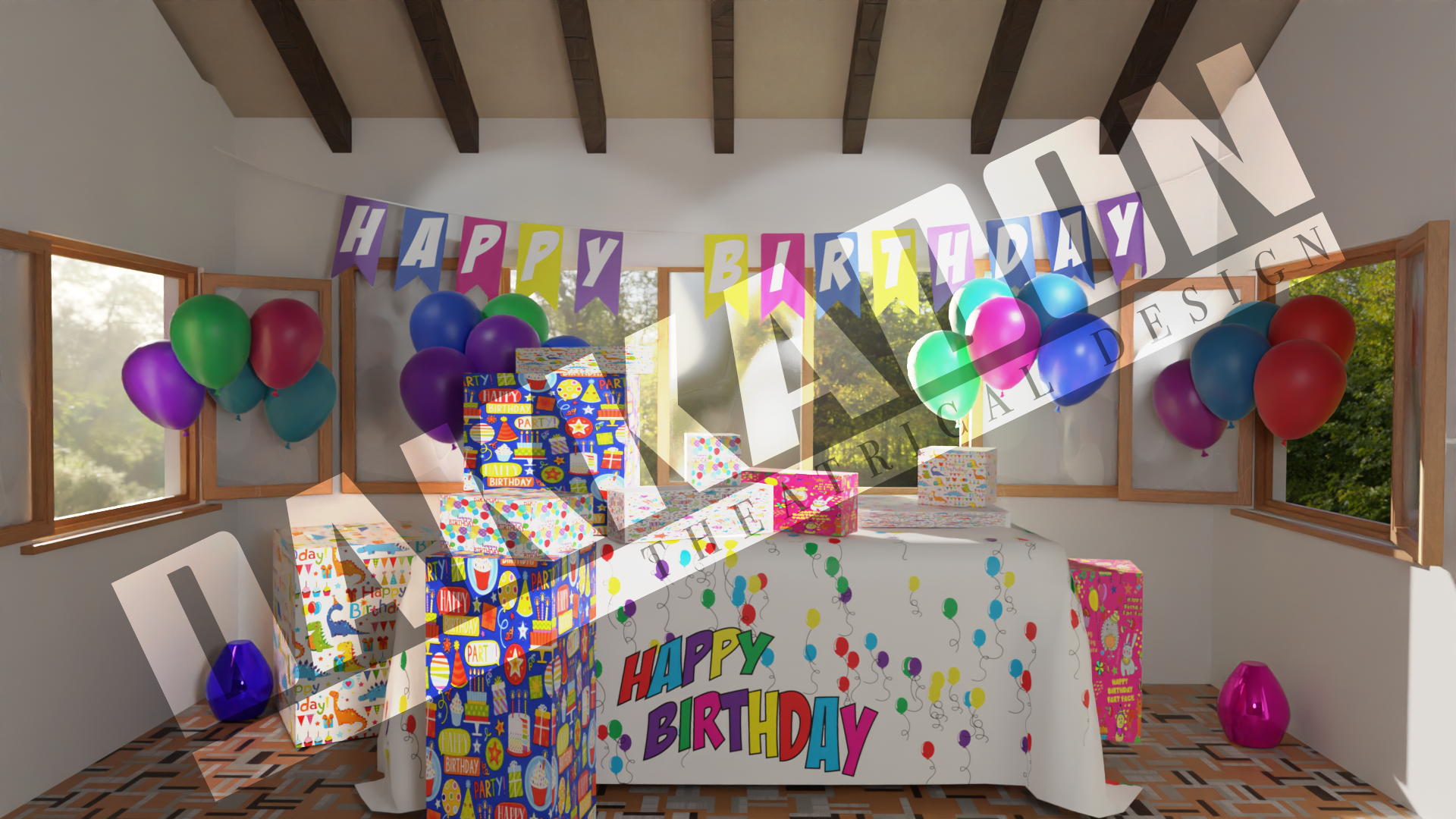 Happy Birthday Projection